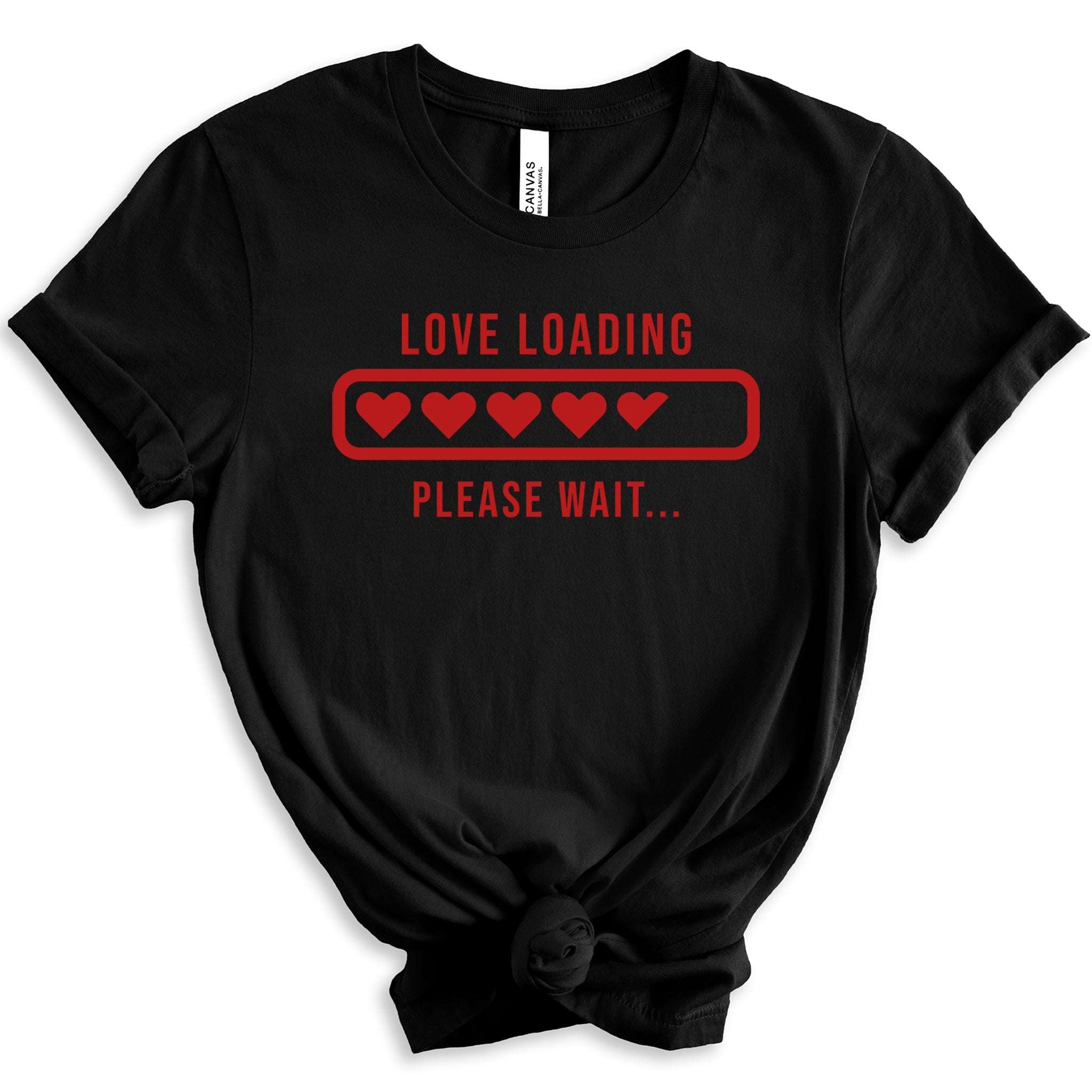 Love Loading Premium Valentine's T-Shirt | Embedded Designz