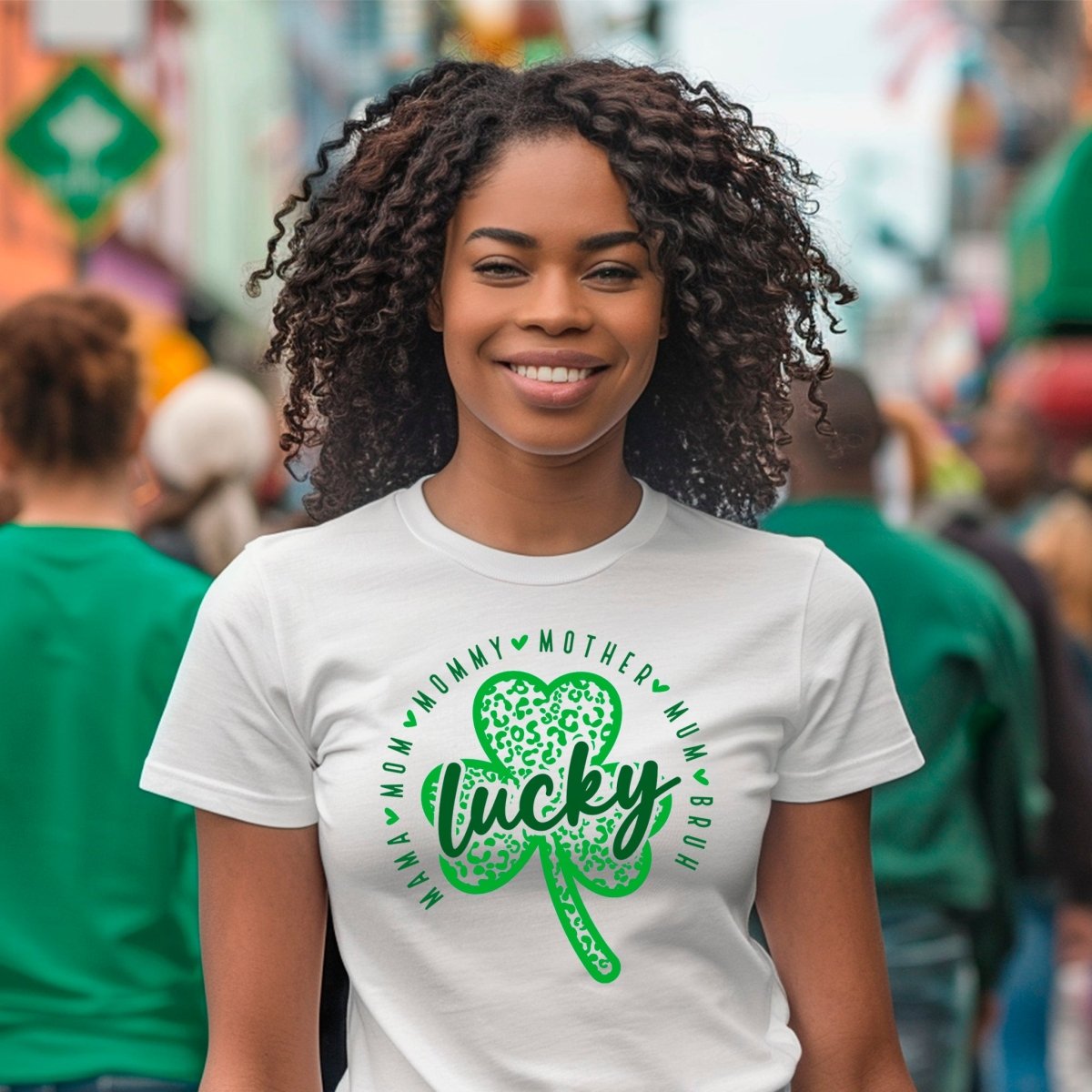 Lucky Mama St. Patrick's Day Premium T-Shirt | Embedded Designz
