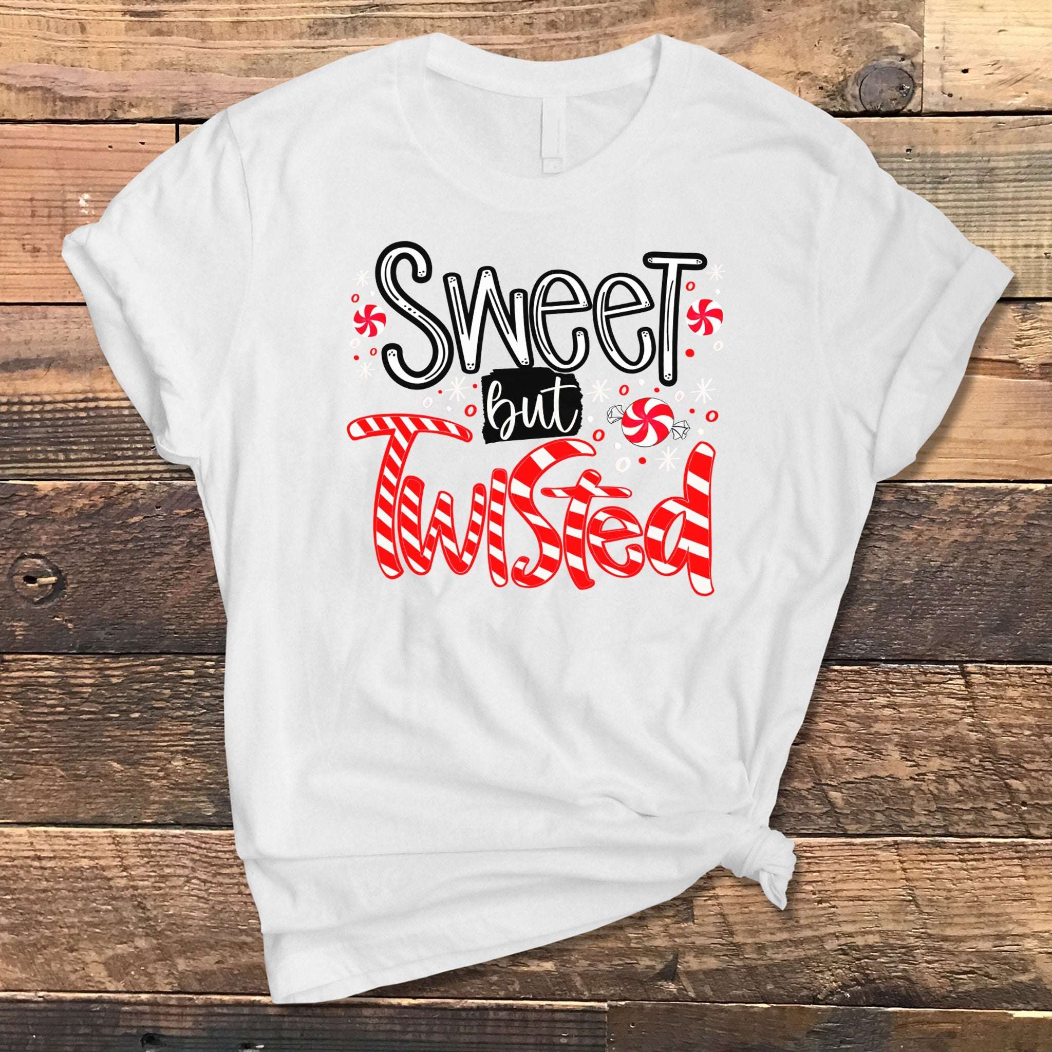 Sweet But Twisted Premium Christmas T-Shirt | Embedded Designz