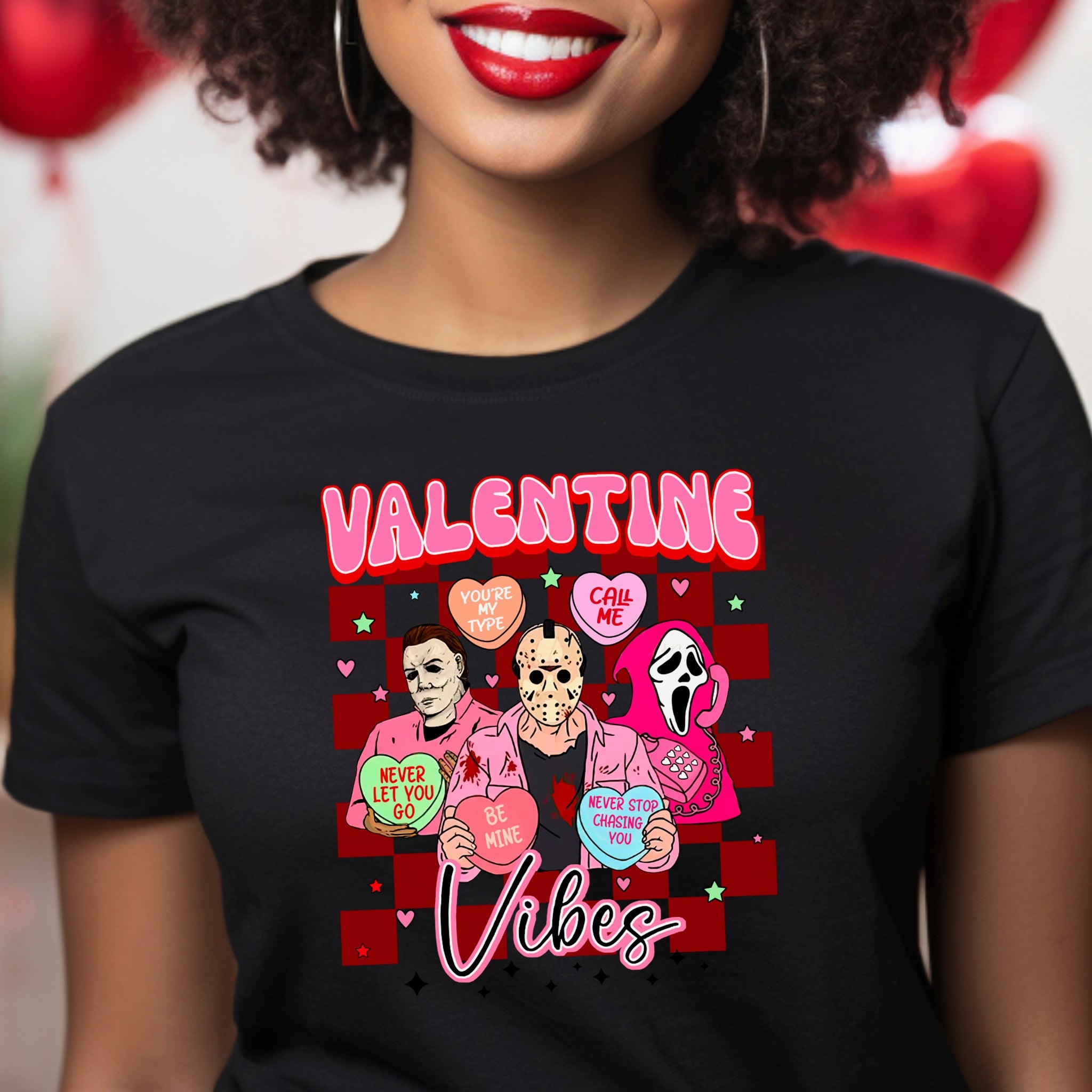 Valentine Vibes Premium Valentine's T-Shirt | Embedded Designz