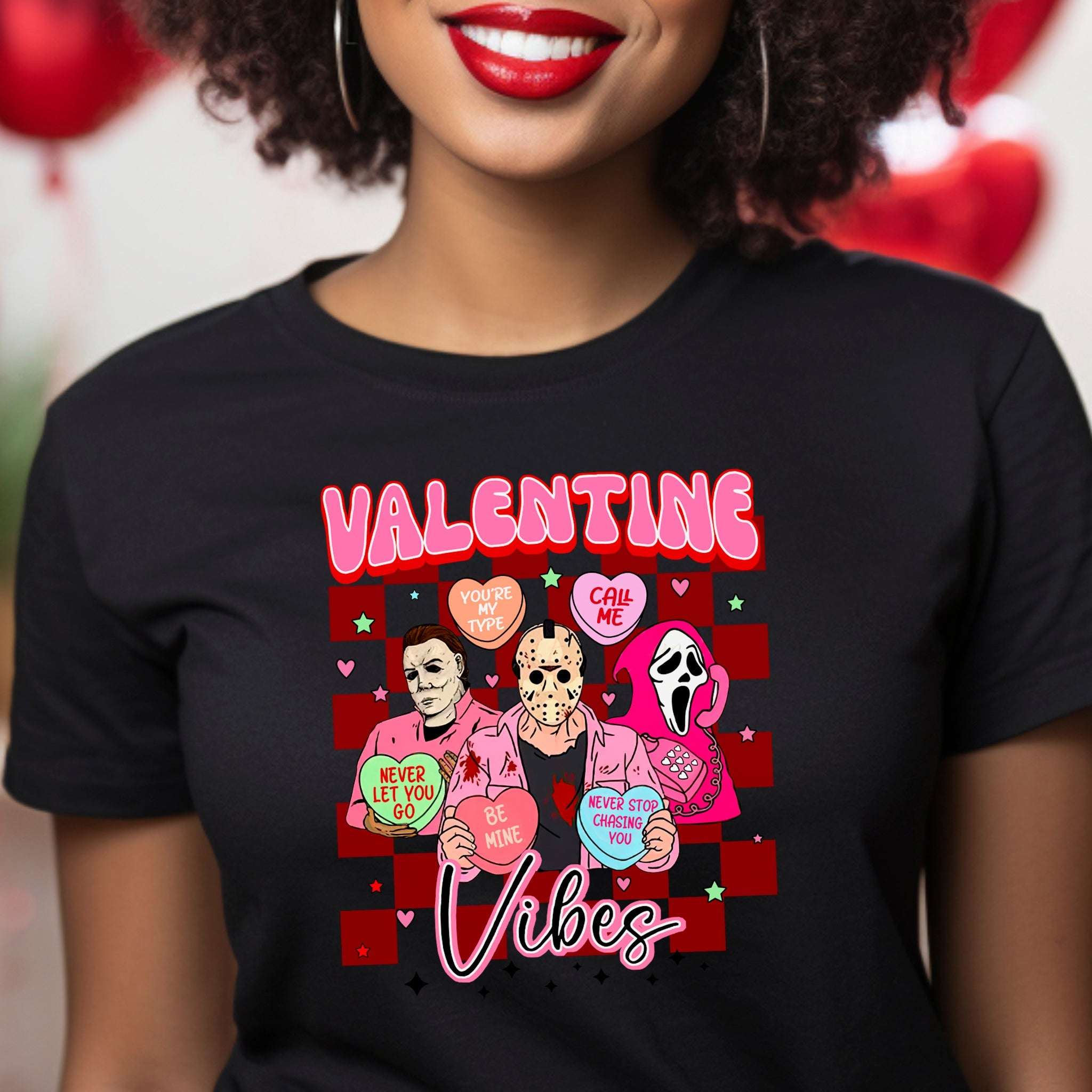 Valentine Vibes Premium Valentine's T-Shirt | Embedded Designz