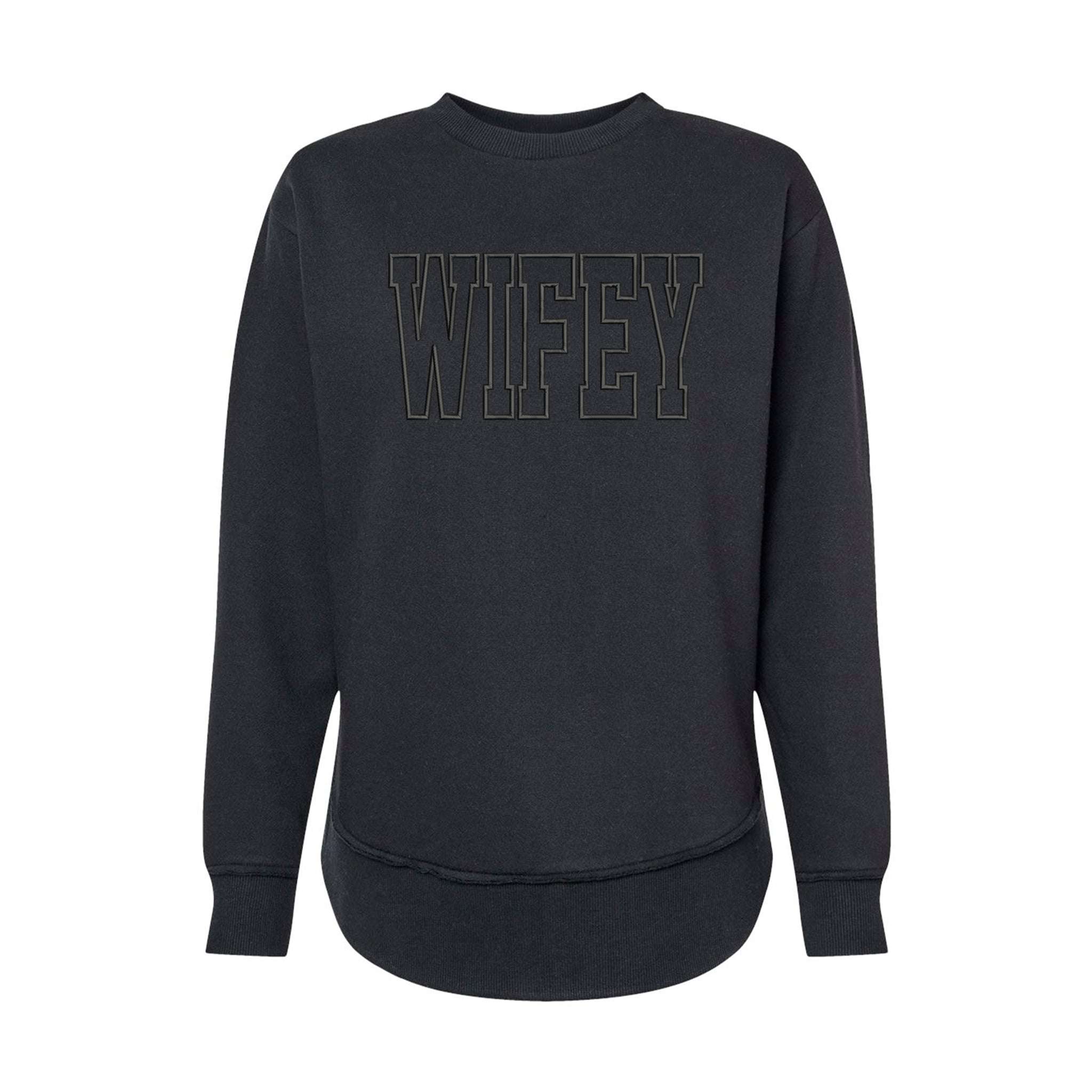 Wifey Premium Embroidered Sweatshirt | Embedded Designz