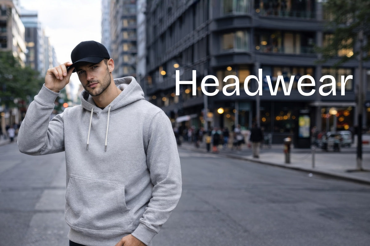 Custom headwear collection banner, mobile view – Embedded Designz