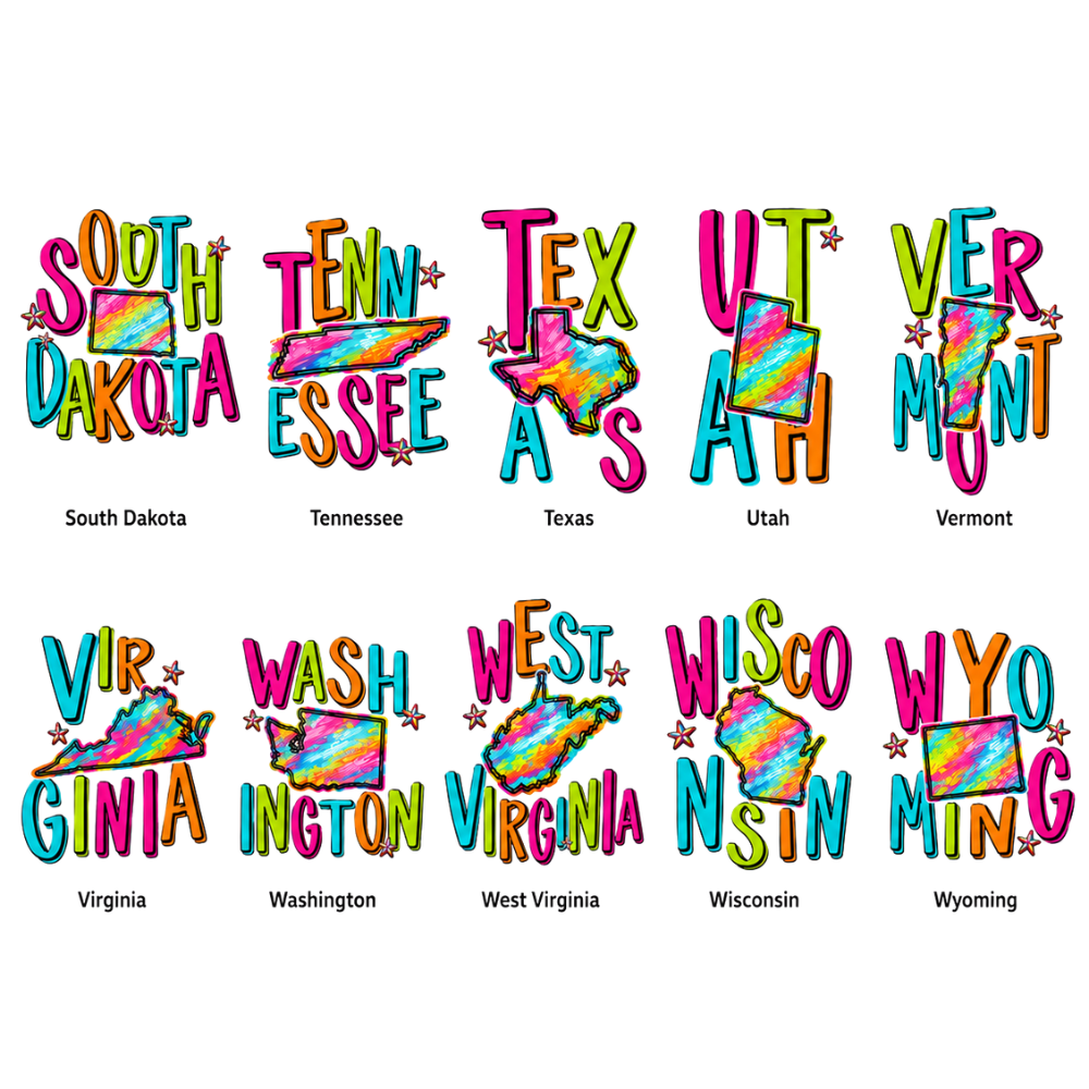 Rep Your Roots | Bold State Pride Sublimation Tee | All 50 States