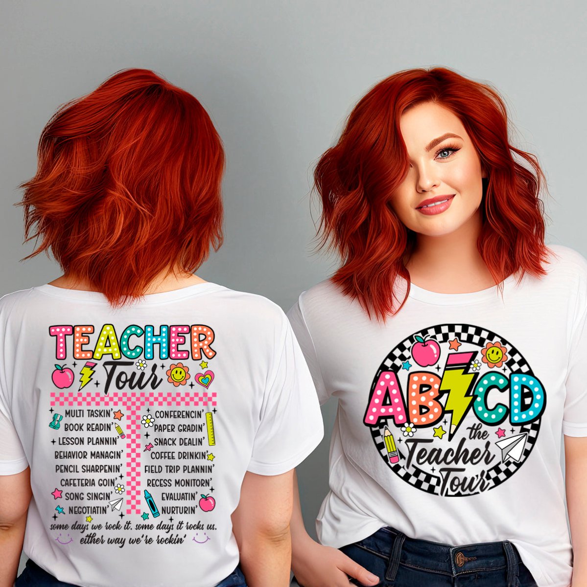 ABCD Teacher Tour Premium T-Shirt | Embedded Designz