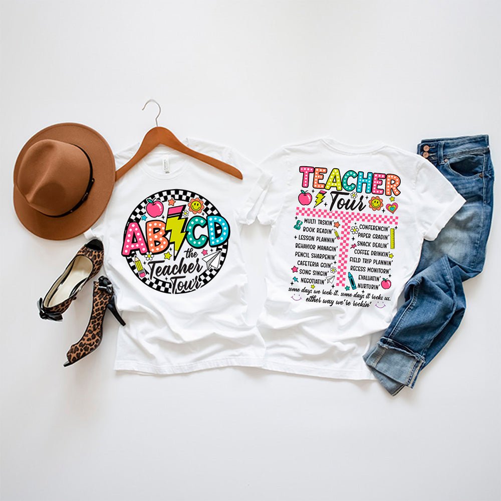 ABCD Teacher Tour Premium T-Shirt | Embedded Designz