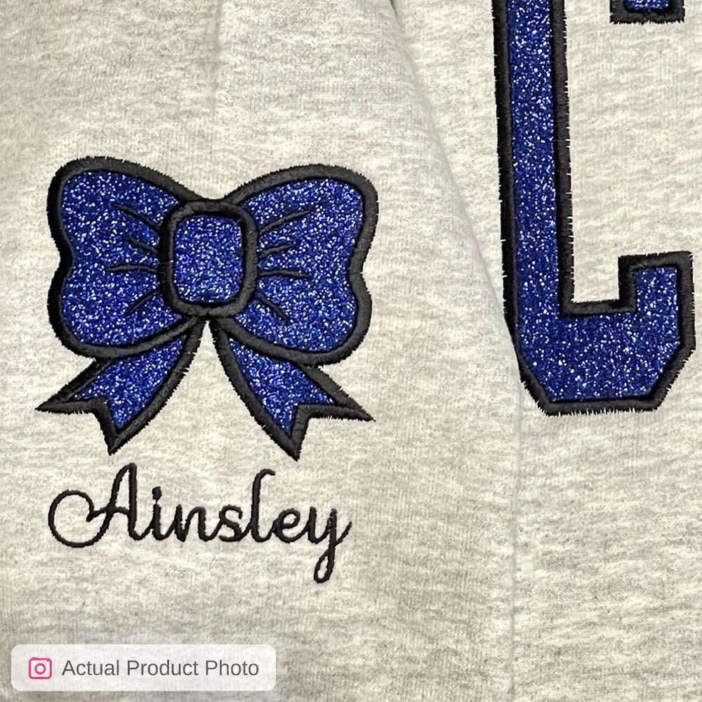 Glitter Cheer Mom Sweatshirt | Sweatshirt | Embedded Designz