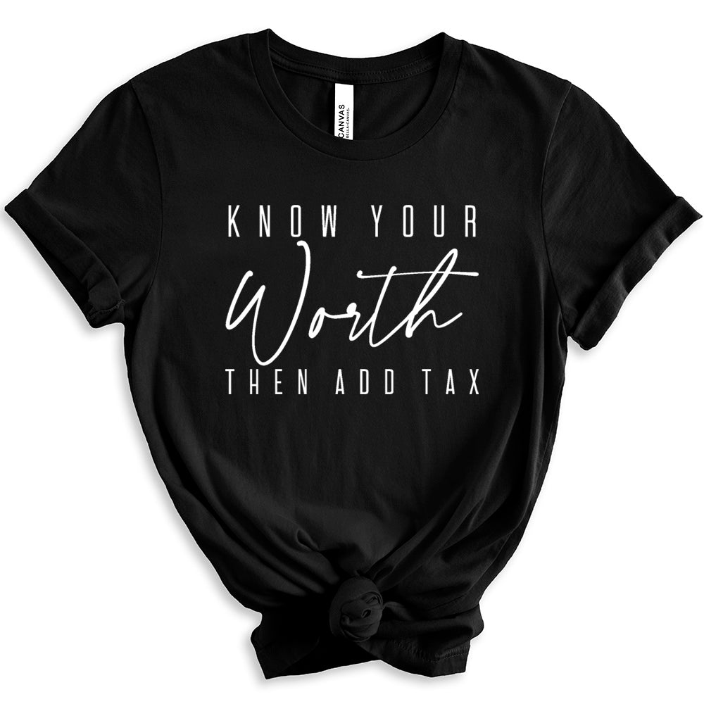 Know Your Worth Premium T-Shirt | Embedded Designz