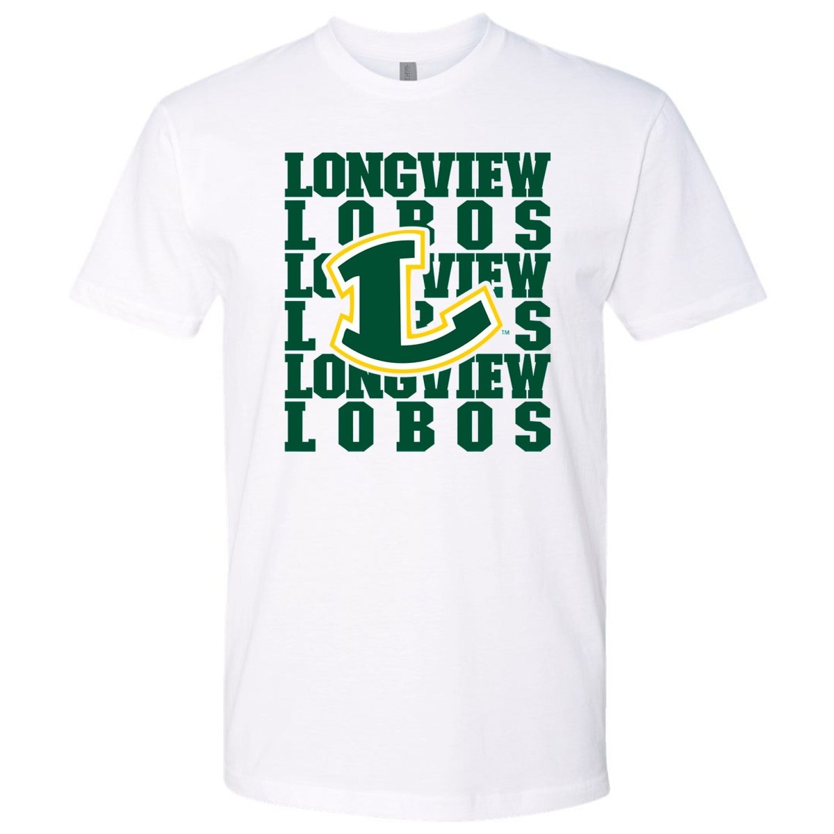 Longview Lobos Repeat Premium T-Shirt | Embedded Designz