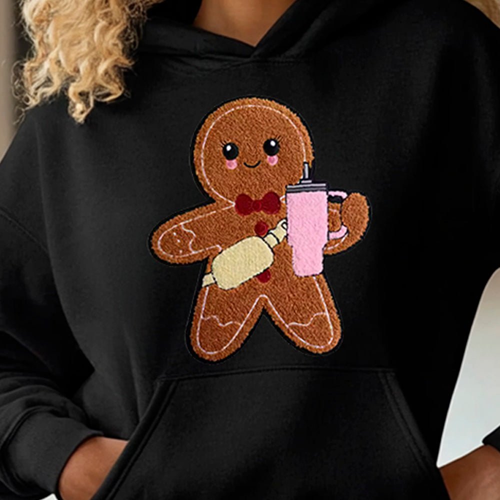 Sipping Ginger Premium Christmas Sweatshirt | Embedded Designz
