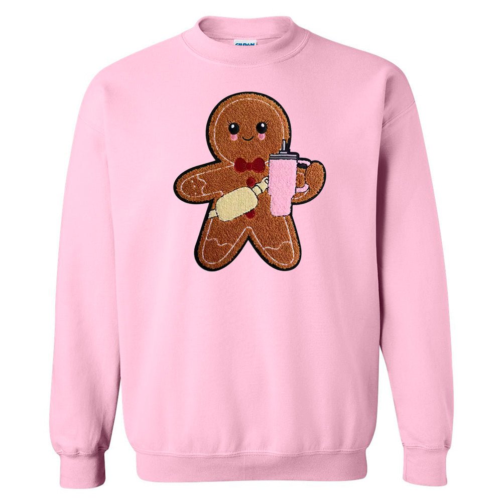 Sipping Ginger Premium Christmas Sweatshirt | Embedded Designz