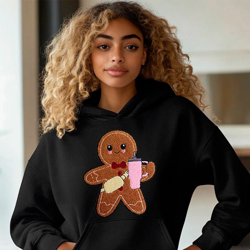 Sipping Ginger Premium Christmas Sweatshirt | Embedded Designz