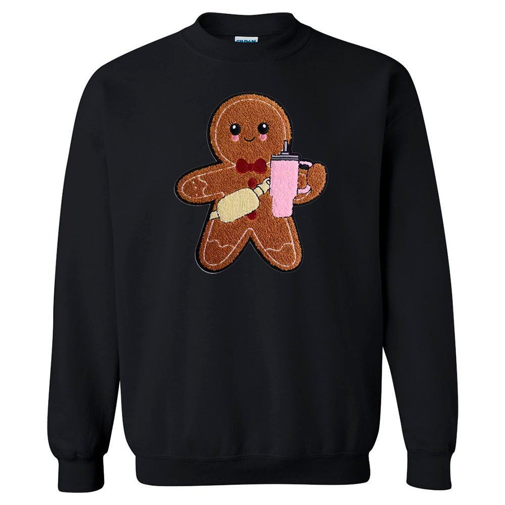 Sipping Ginger Premium Christmas Sweatshirt | Embedded Designz