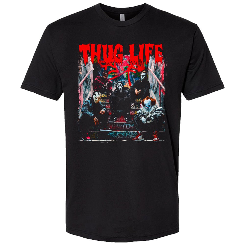 Thug Life Horror Crew Unisex Halloween T-Shirt | Embedded Designz