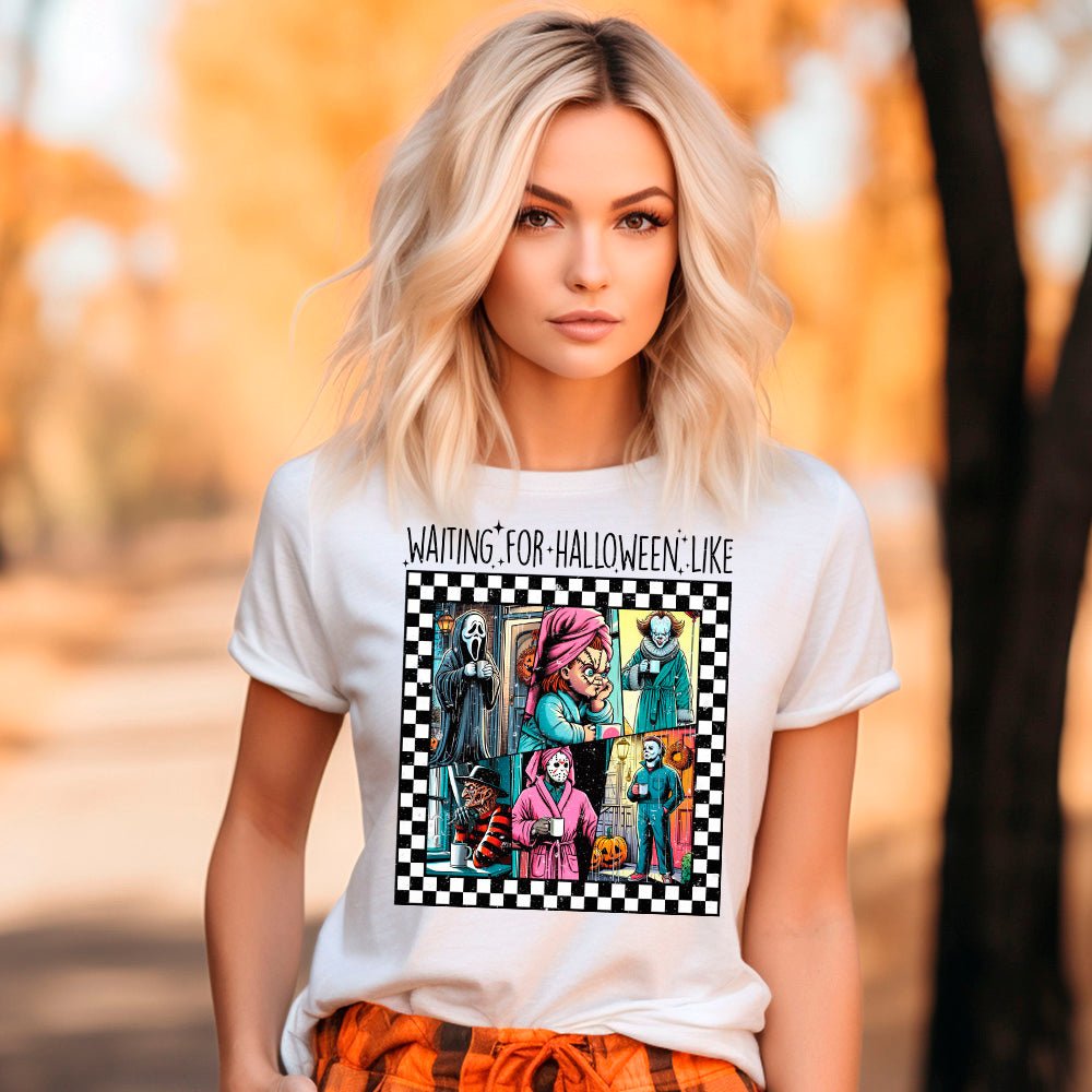 Waiting For Halloween Premium T-Shirt | Embedded Designz