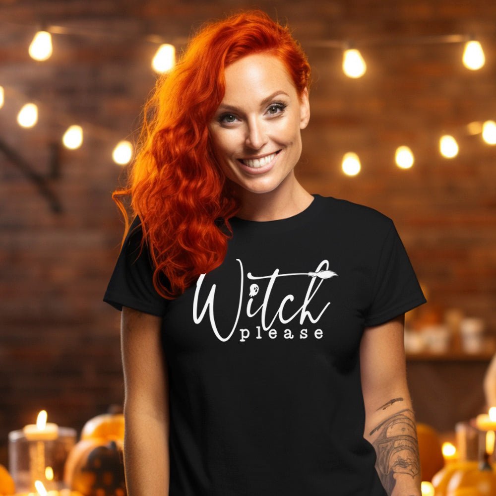 Witch Please Premium Halloween T-Shirt | Embedded Designz