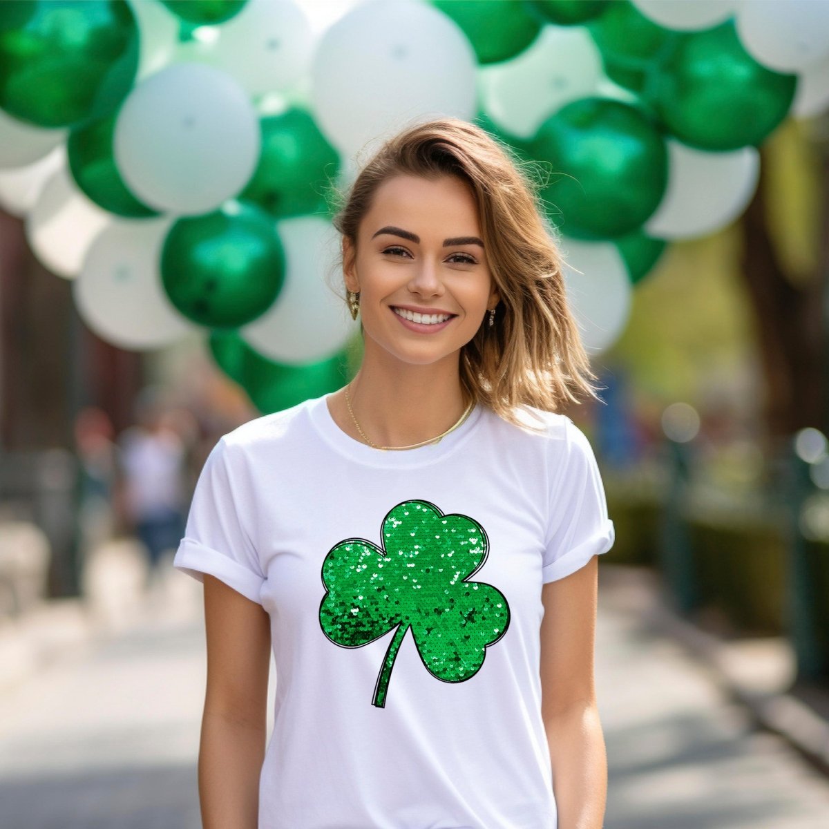 3 Leaf Clover St. Patrick's Day Premium T-Shirt | Embedded Designz