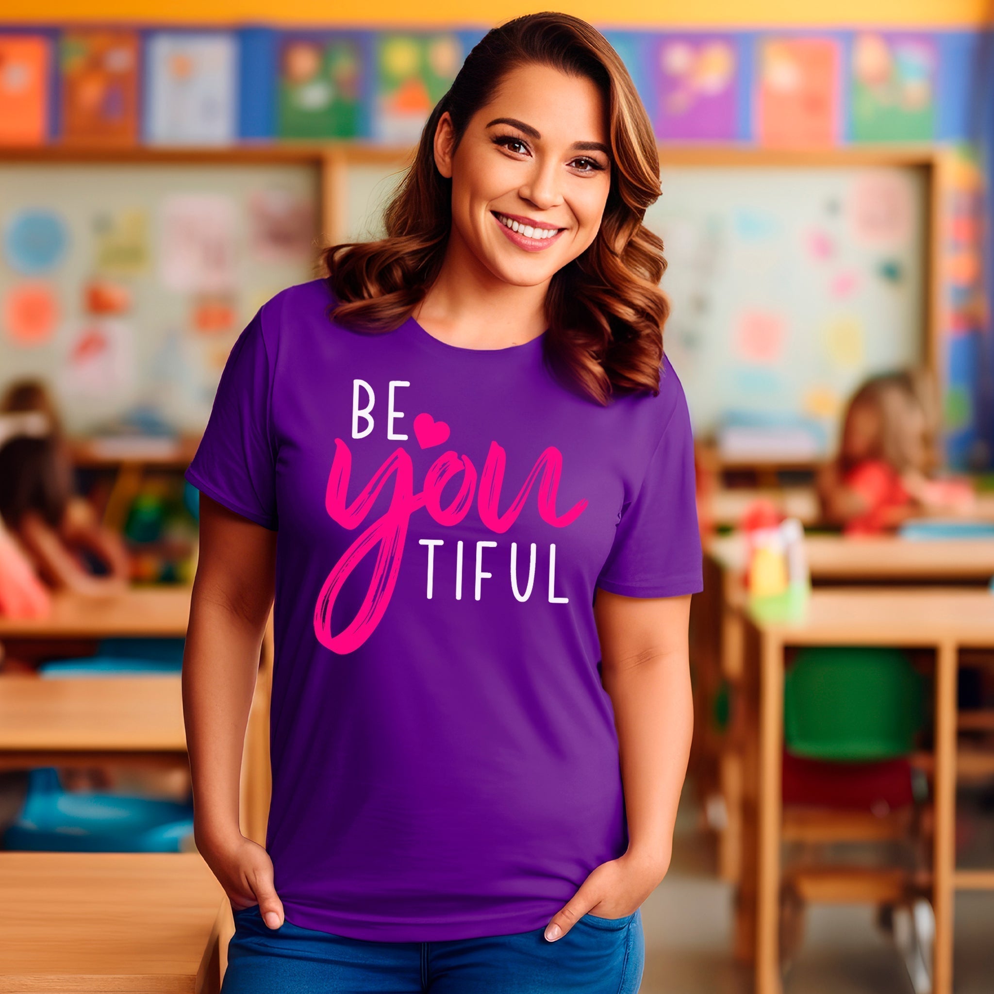 BeYOUtiful Premium T-Shirt | Embedded Designz