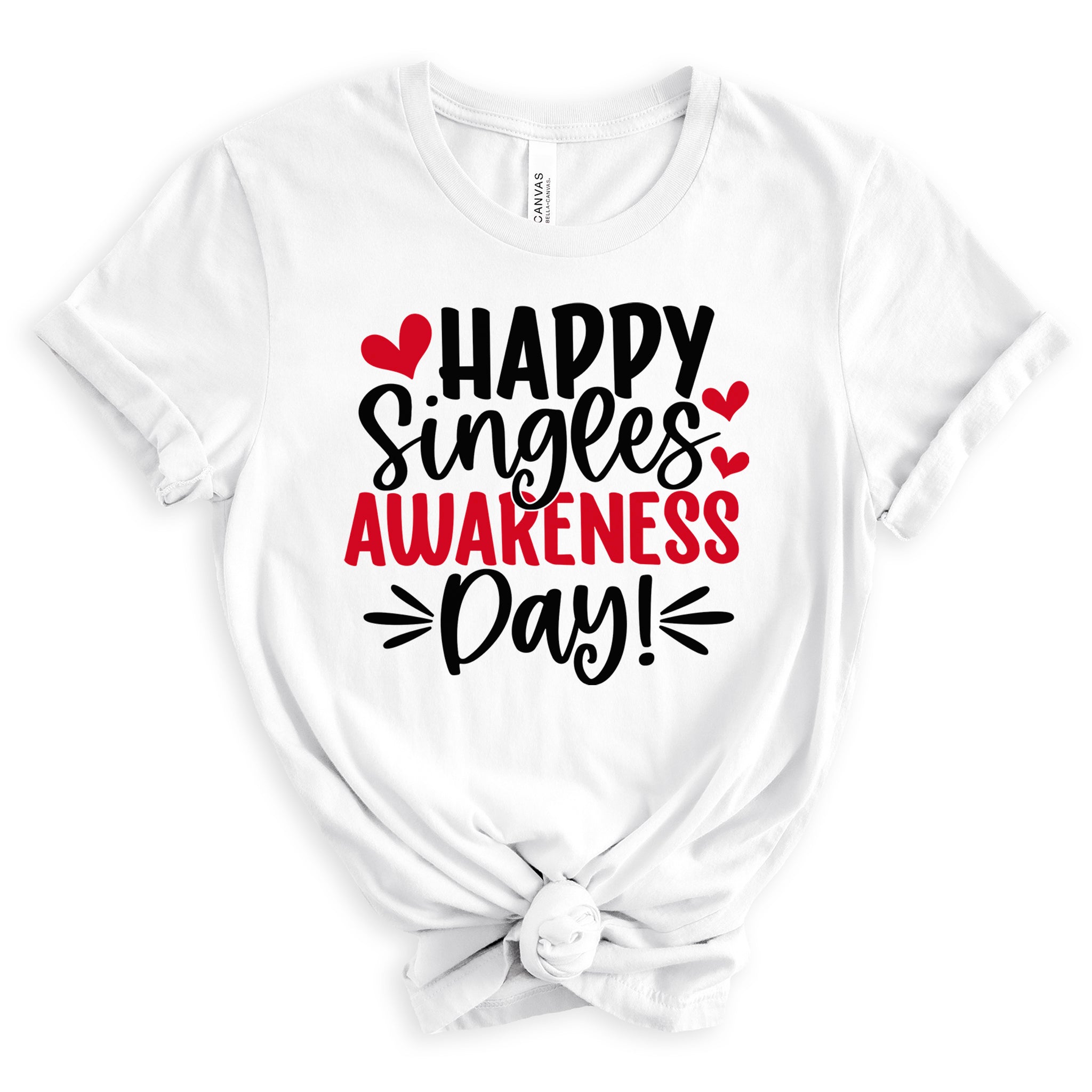 Happy Singles Awareness Day Premium Valentine's T-Shirt | Embedded Designz