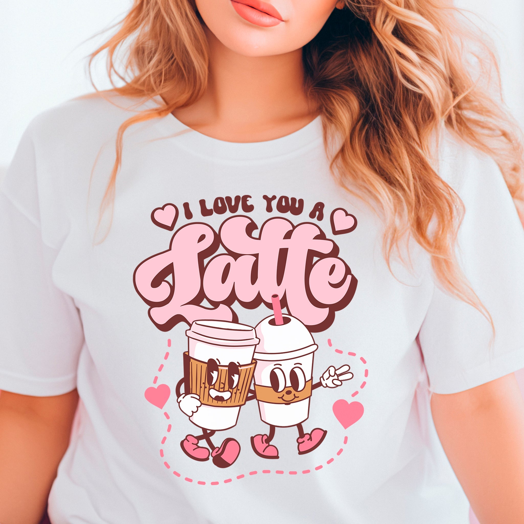 I Love You a Latte Premium Valentine's T-Shirt | Embedded Designz