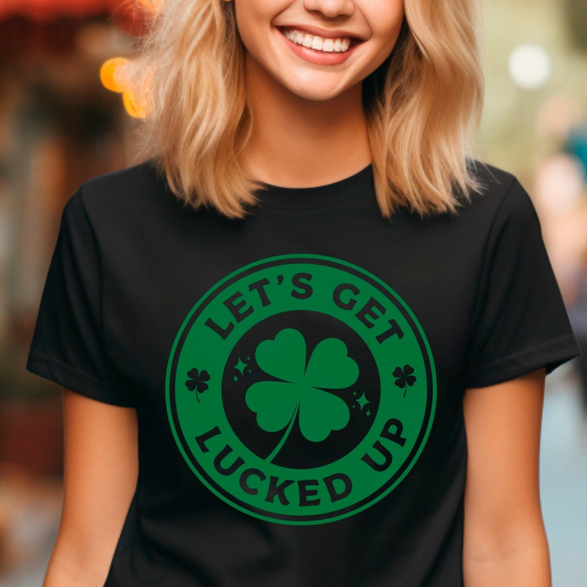 Let's Get Lucked Up St. Patrick's Day Premium T-Shirt | Embedded Designz