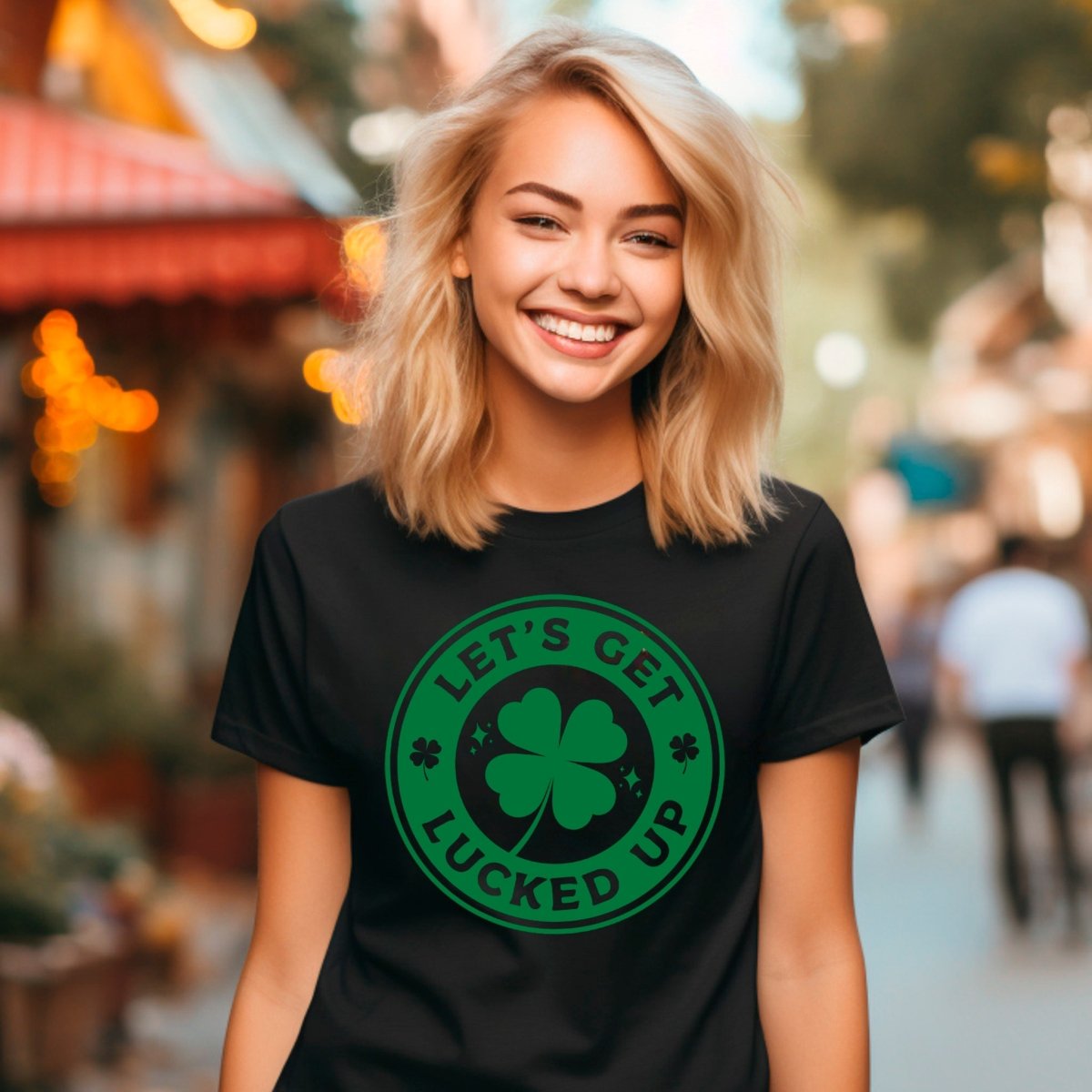 Let's Get Lucked Up St. Patrick's Day Premium T-Shirt | Embedded Designz