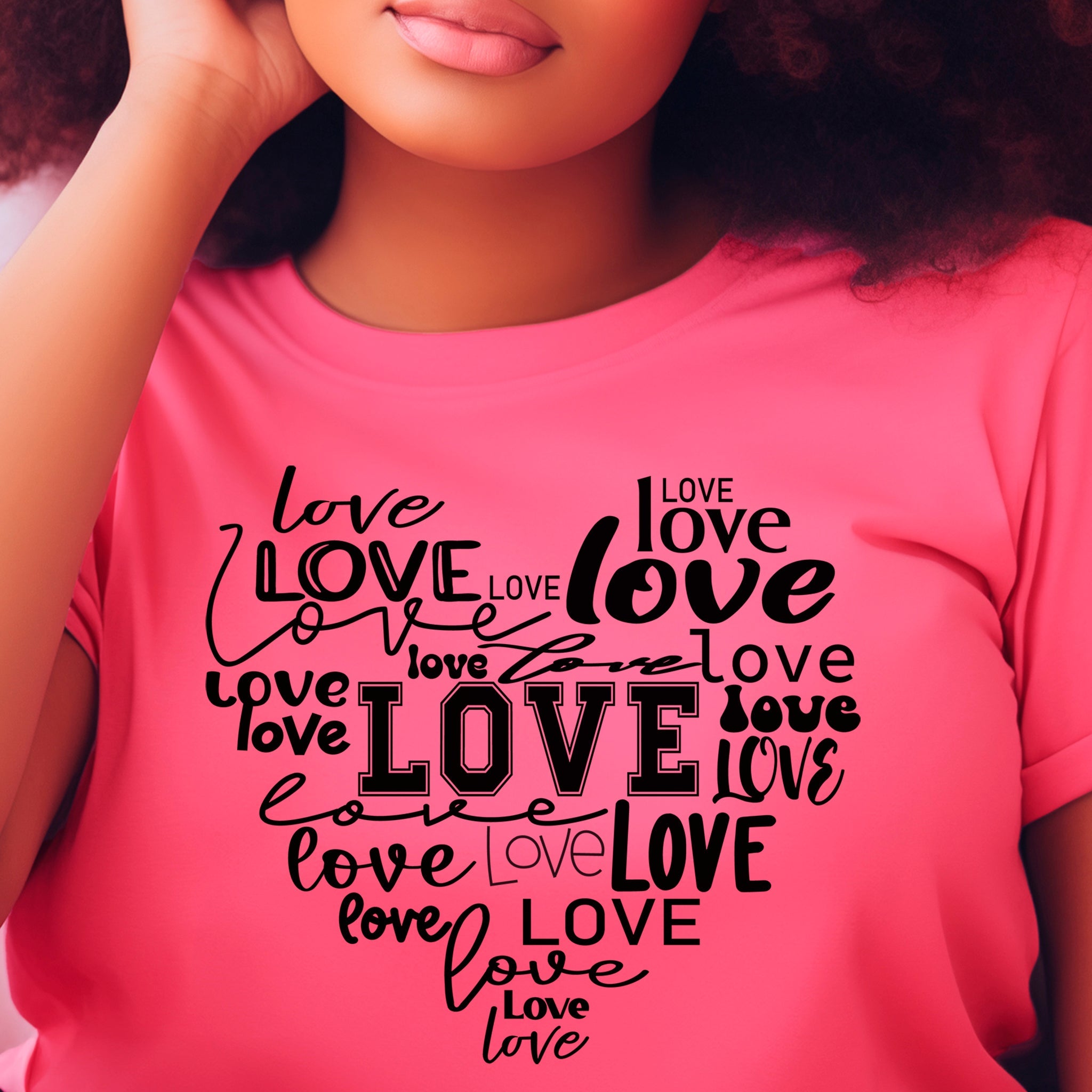 Loving Heart Premium Valentine's T-Shirt | Embedded Designz