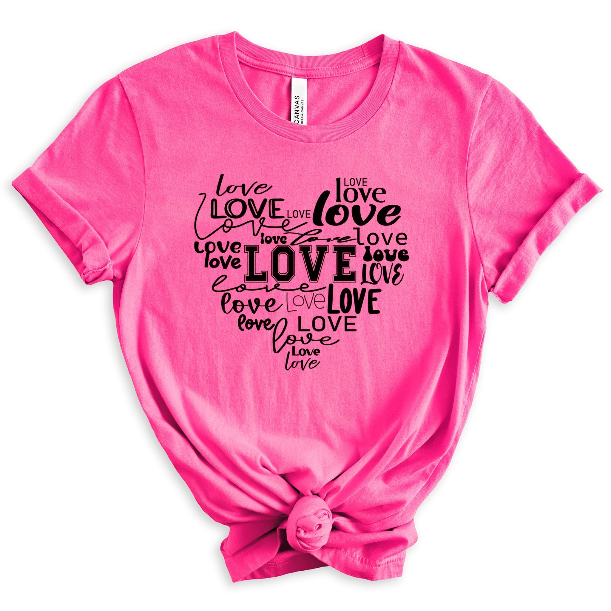 Loving Heart Premium Valentine's T-Shirt | Embedded Designz