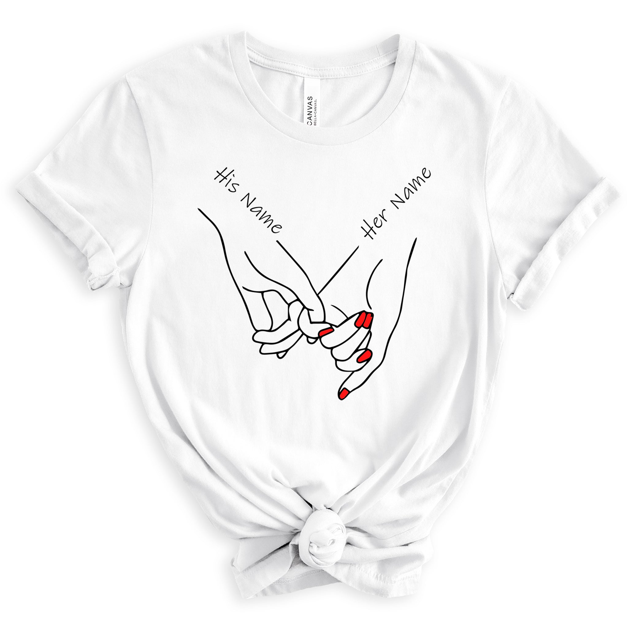 Pinky Promise Premium Valentine's T-Shirt | Embedded Designz