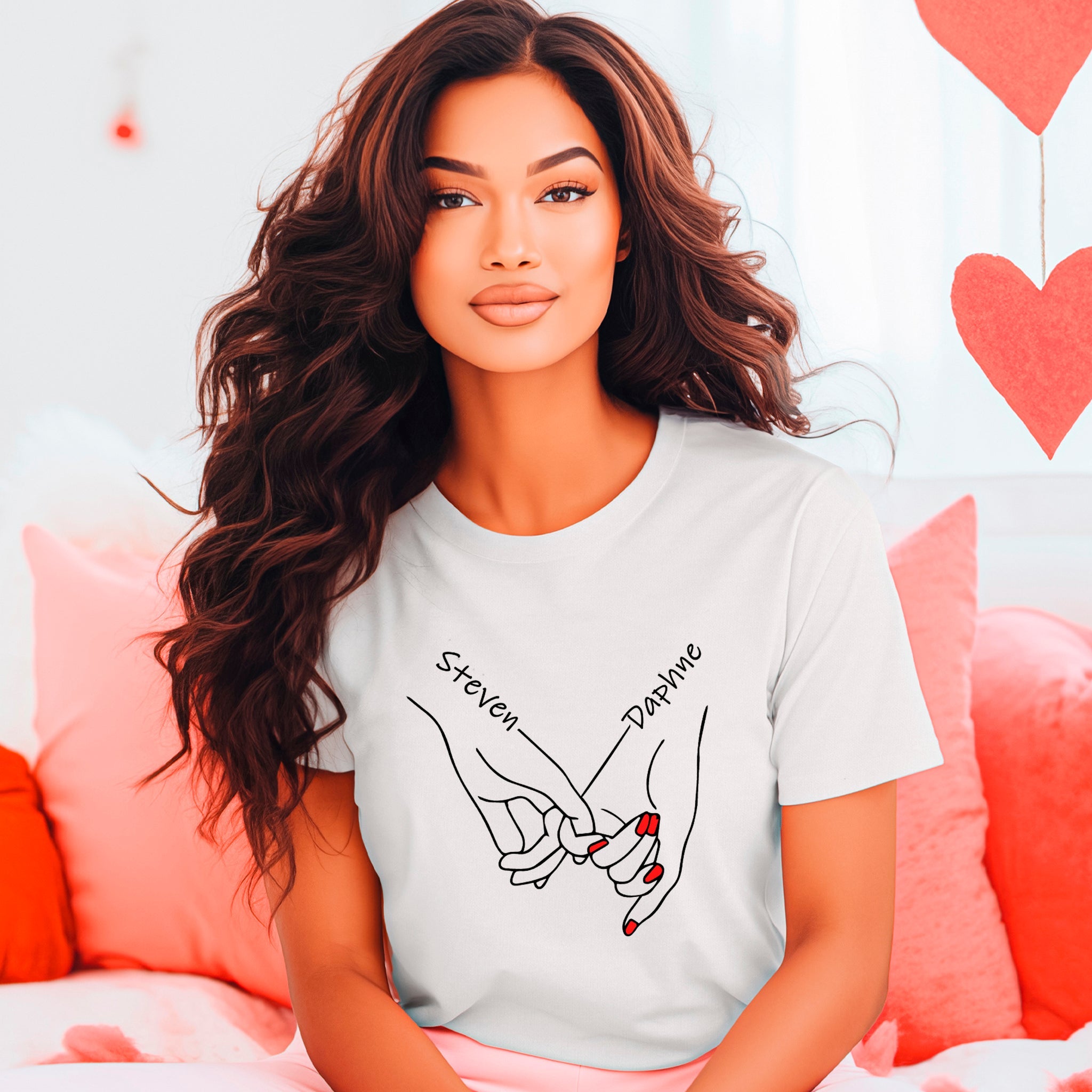 Pinky Promise Premium Valentine's T-Shirt | Embedded Designz