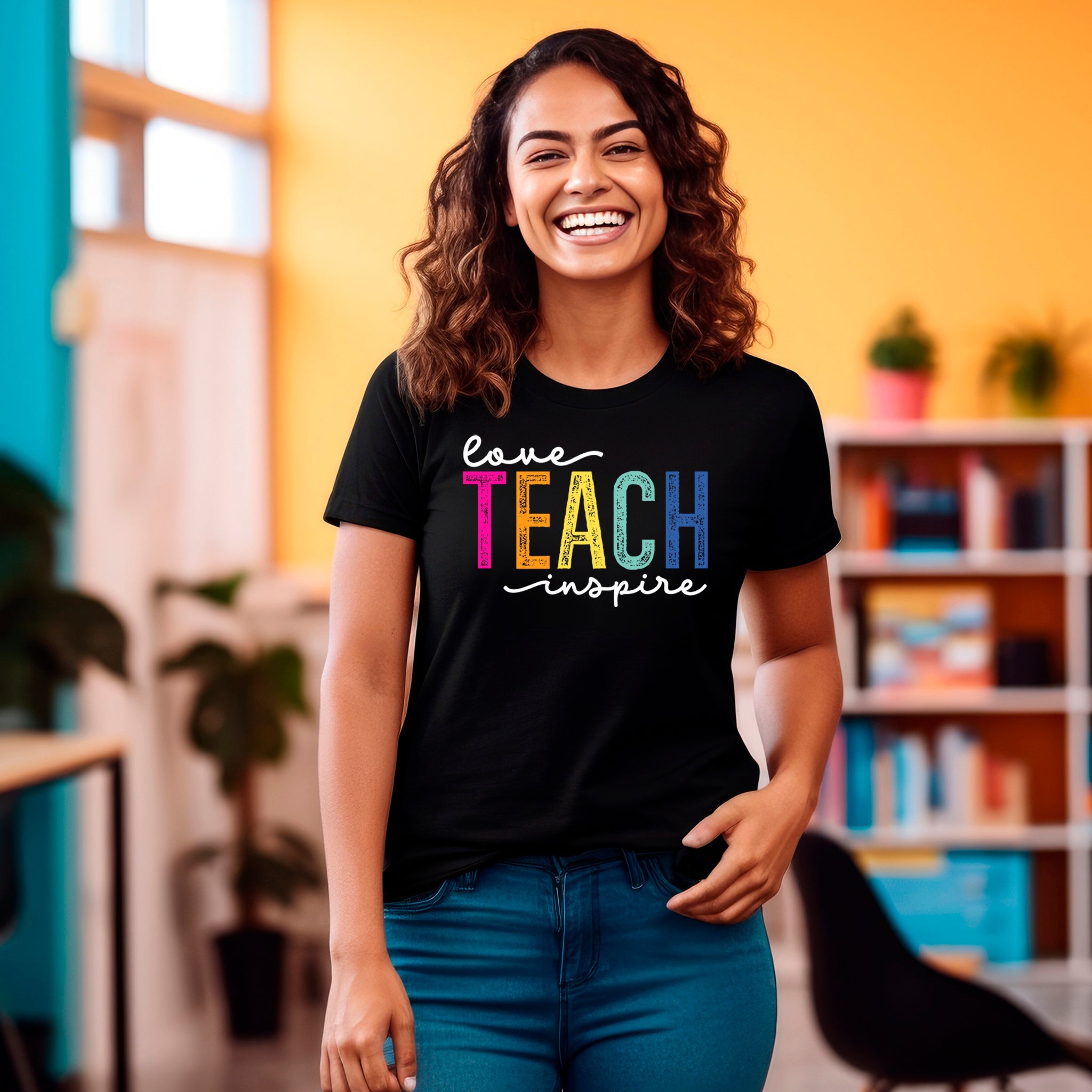 Love.Teach.Inspire Premium T-Shirt | Embedded Designz