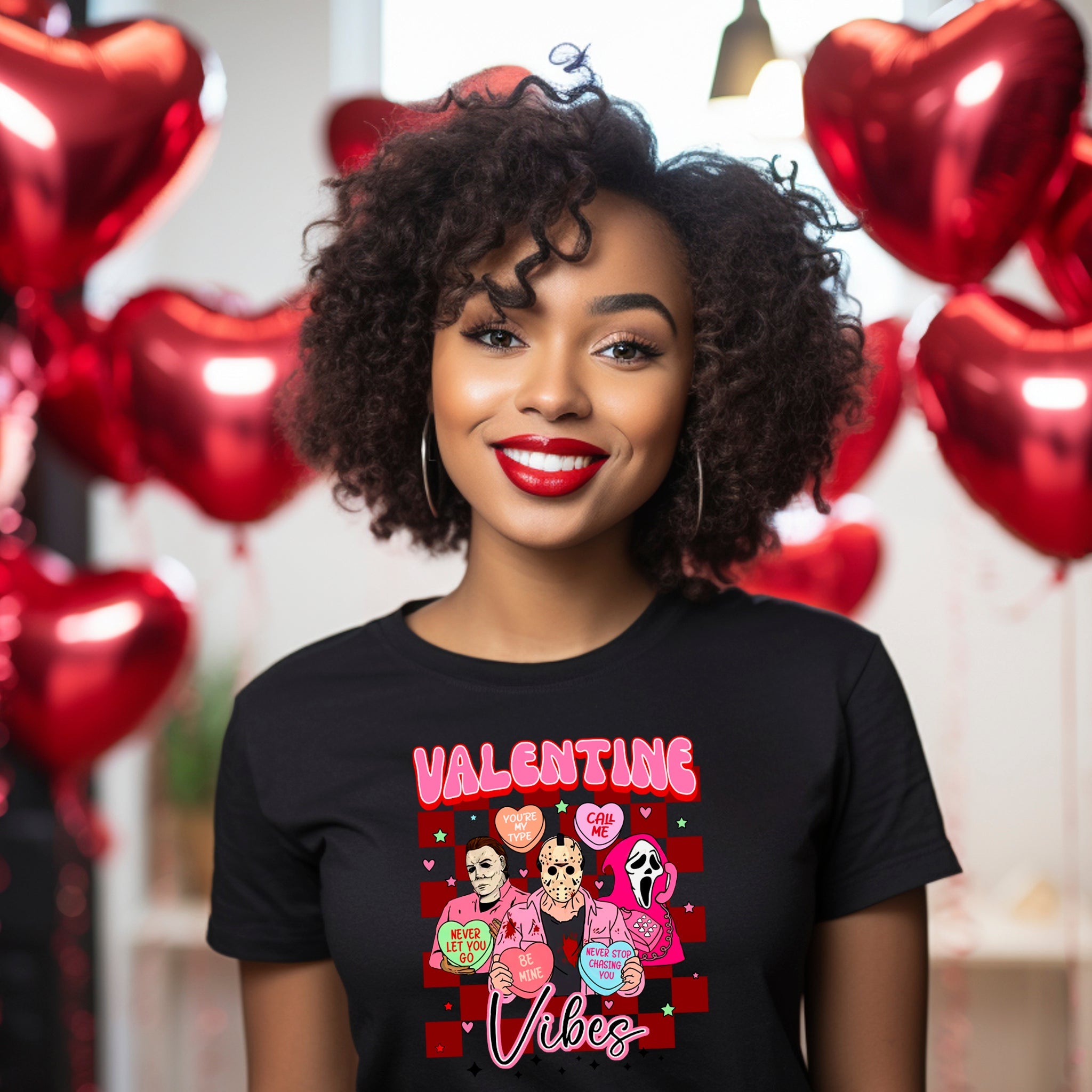 Valentine Vibes Premium Valentine's T-Shirt | Embedded Designz