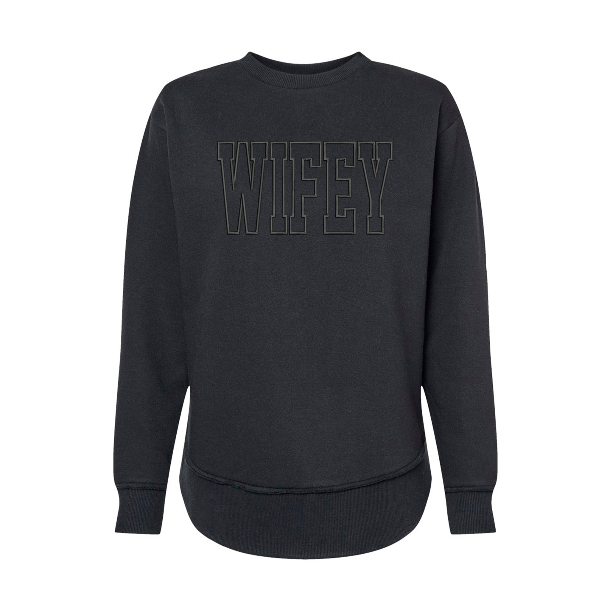 Wifey Premium Embroidered Sweatshirt | Embedded Designz